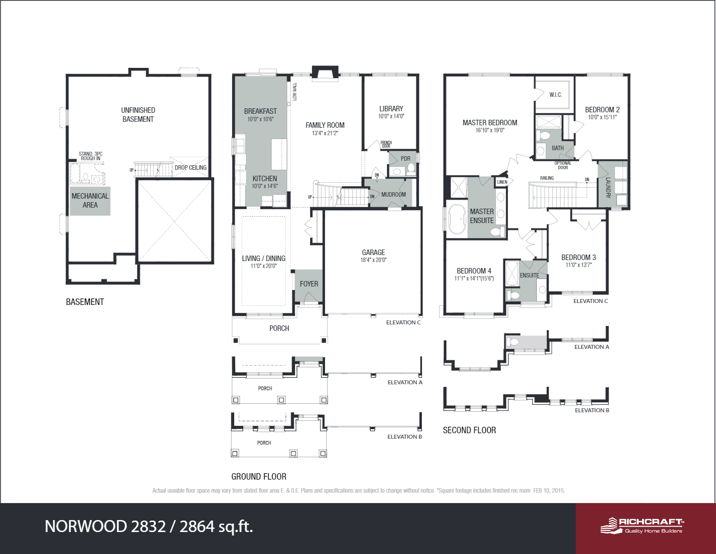 Norwood Floor Plan of Trailsedge Towns with undefined beds