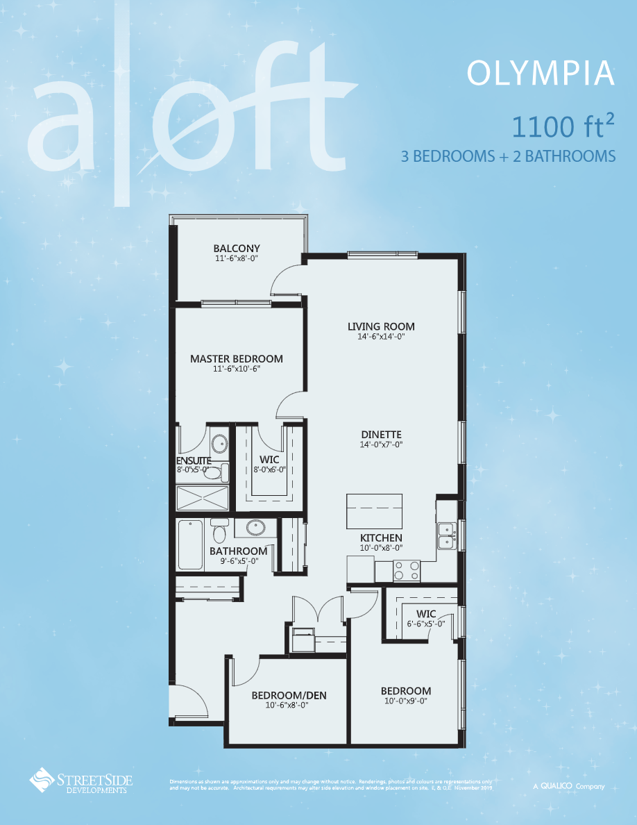 Olympia Floor Plan of Aloft Skyview Phase 2 Condos with undefined beds