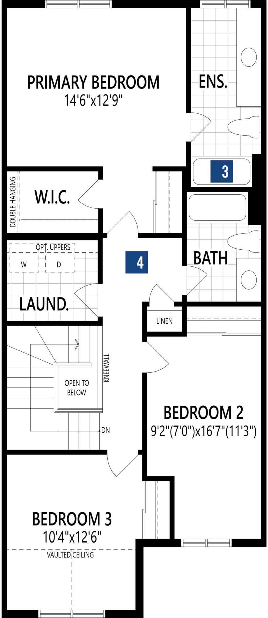 Oak Floor Plan of Half Moon Bay Towns with undefined beds