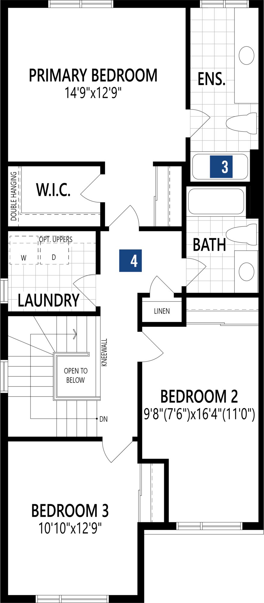 Oak End Floor Plan of Half Moon Bay Towns with undefined beds