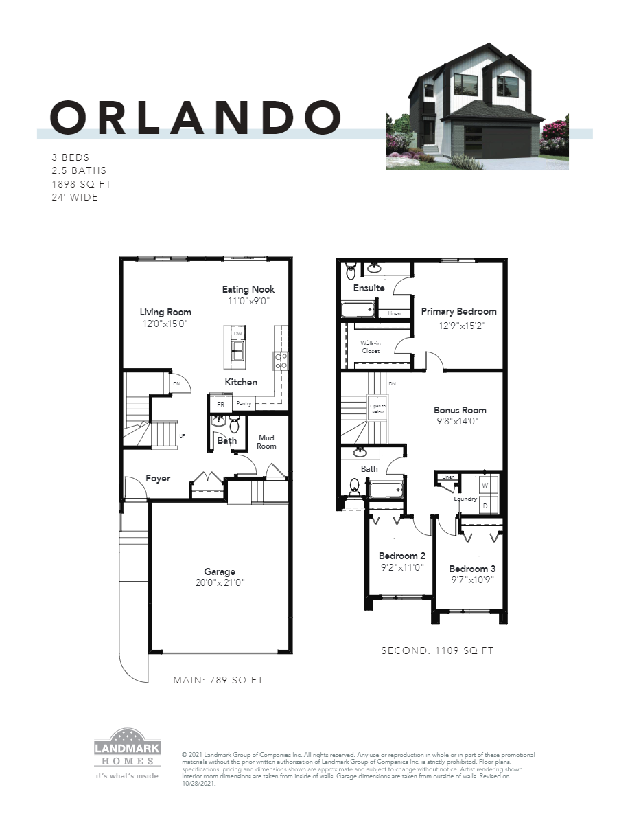 Orlando Floor Plan of Rivers Edge Landmark Homes with undefined beds