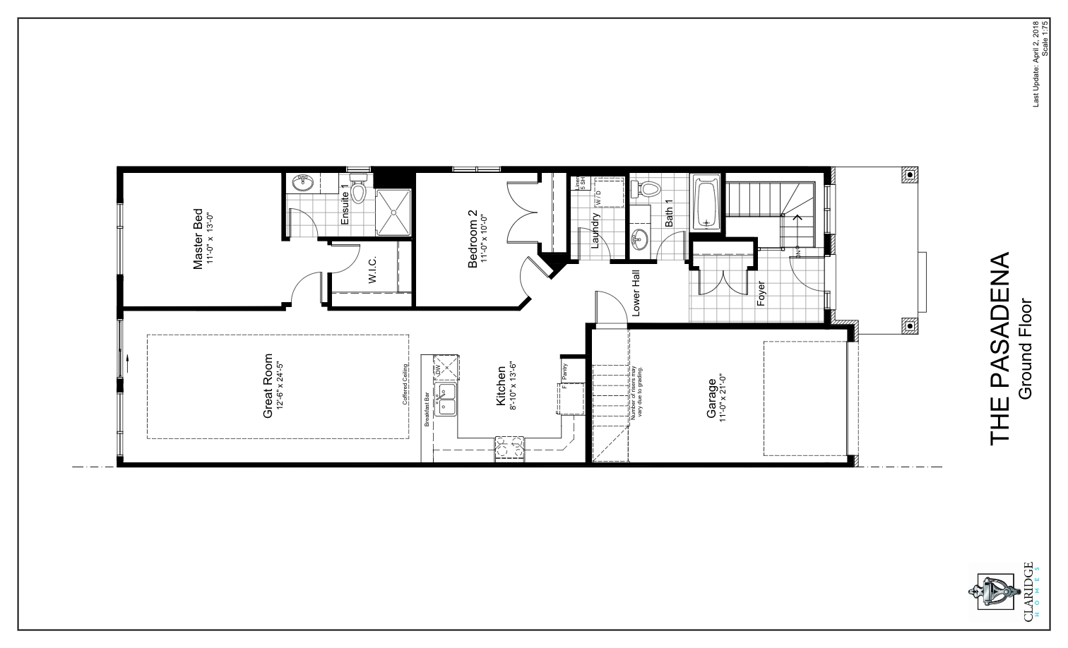 Pasadena Floor Plan of River's Edge Claridge Homes with undefined beds