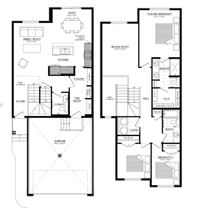 2019 13 Avenue NW Floor Plan of Laurel Crossing Parkwood Master Builder with undefined beds