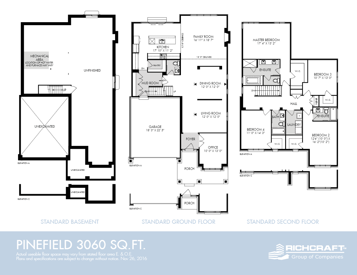 Pinefield Floor Plan of Trailsedge Towns with undefined beds