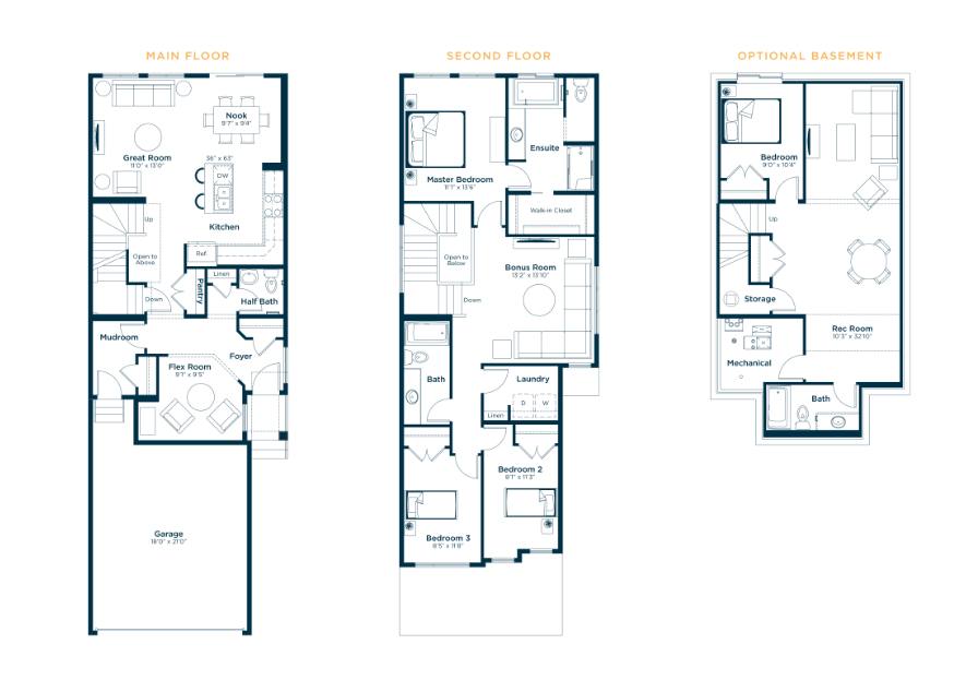 Lakeview Floor Plan of Keswick Landing Excel Homes with undefined beds