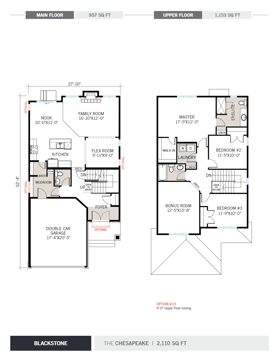 Chesapeake Floor Plan of Blackstone with undefined beds