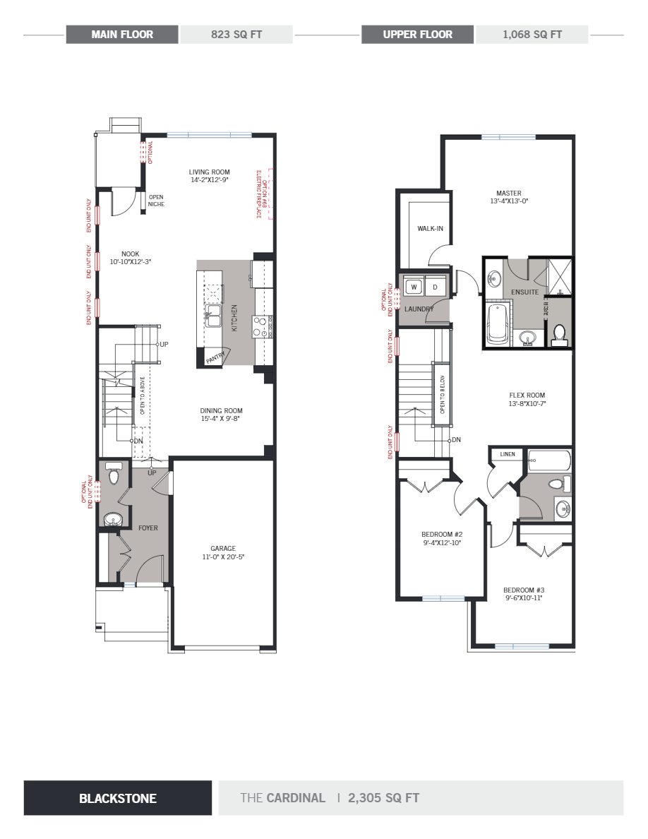 Cardinal Floor Plan of Blackstone with undefined beds