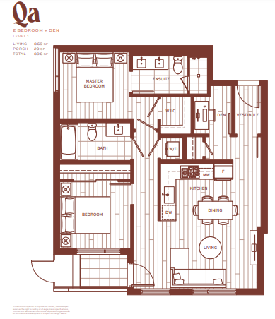 Qa Floor Plan of Popolo Condos with undefined beds