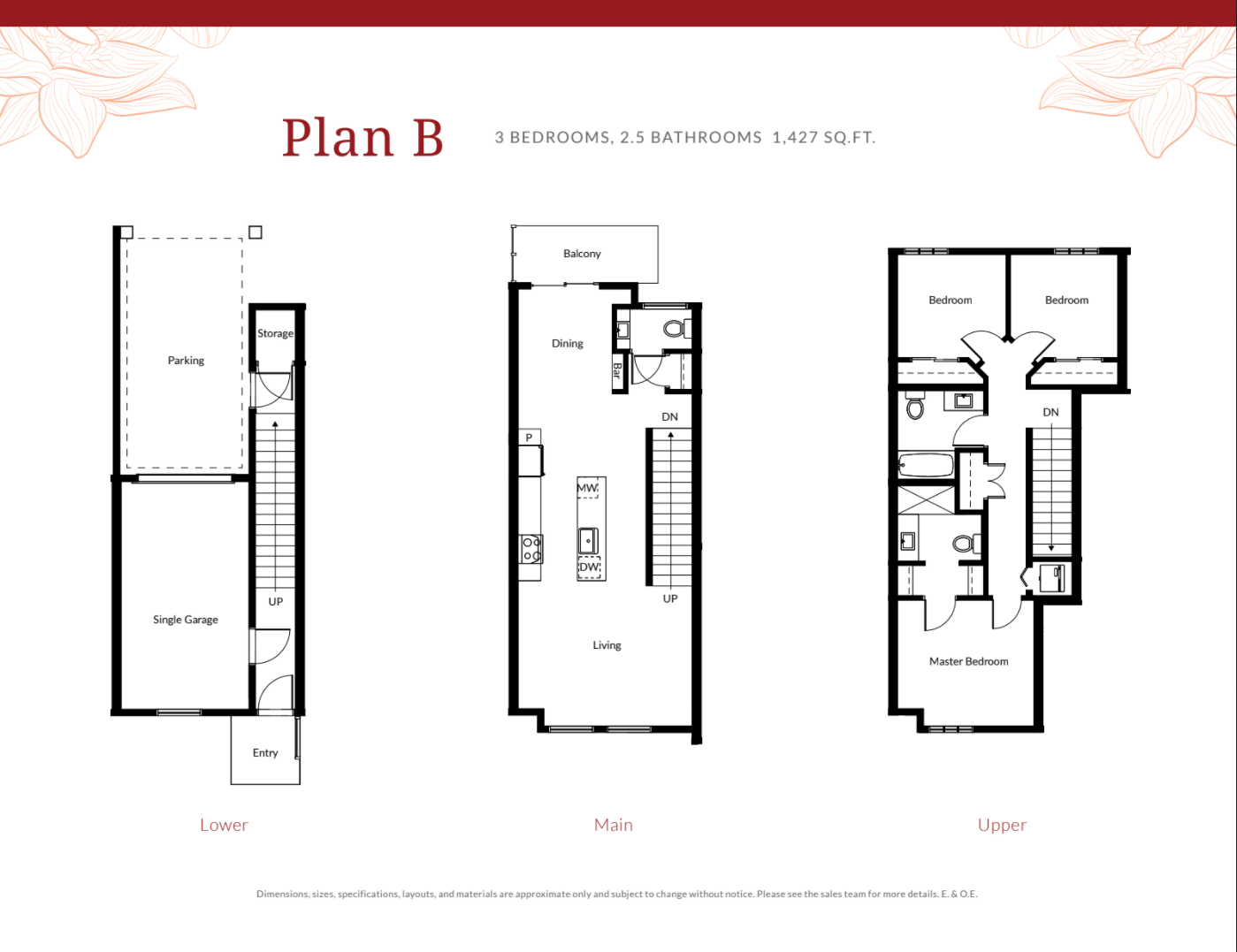  Plan B  Floor Plan of Hepburn Towns with undefined beds
