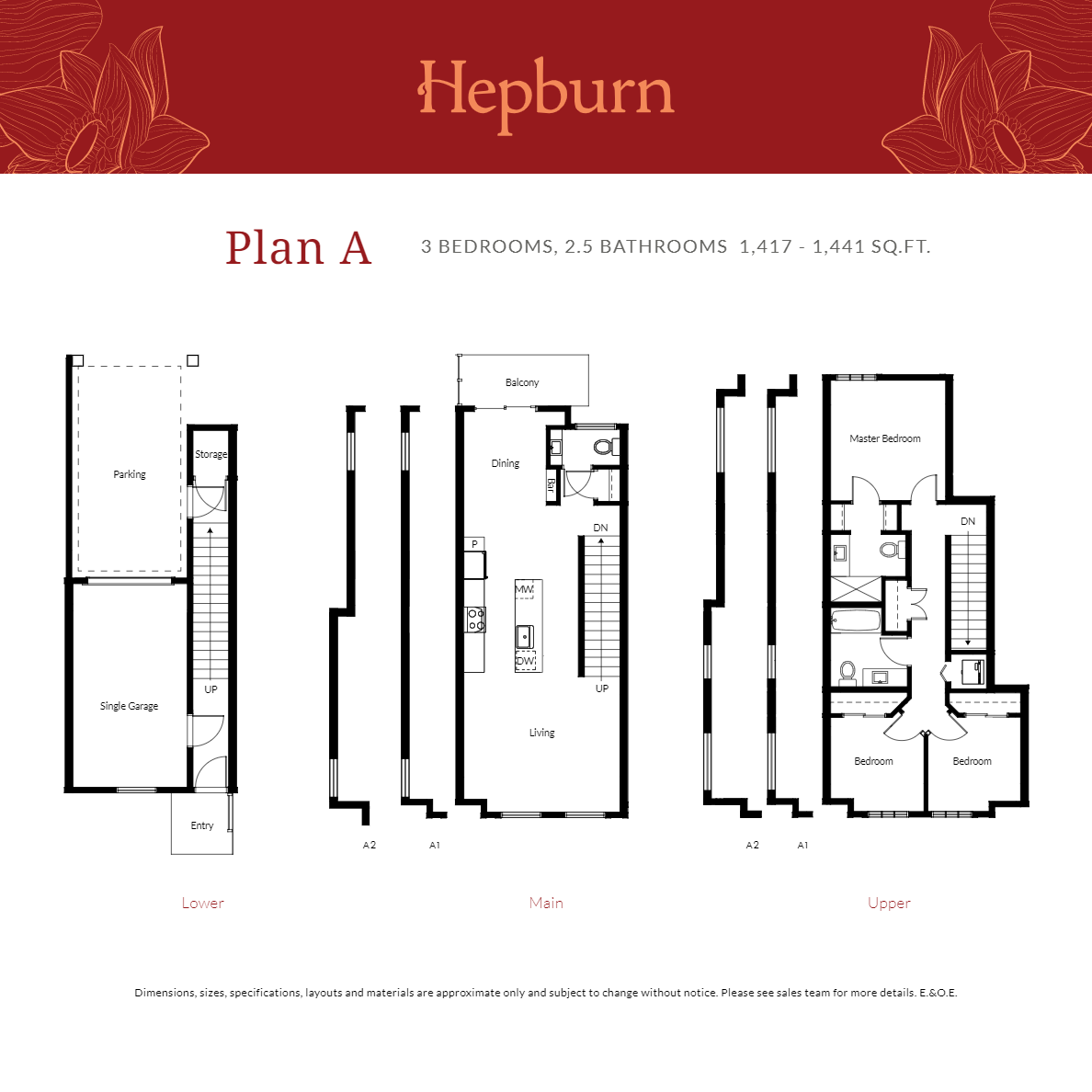 A Floor Plan of Hepburn Towns with undefined beds