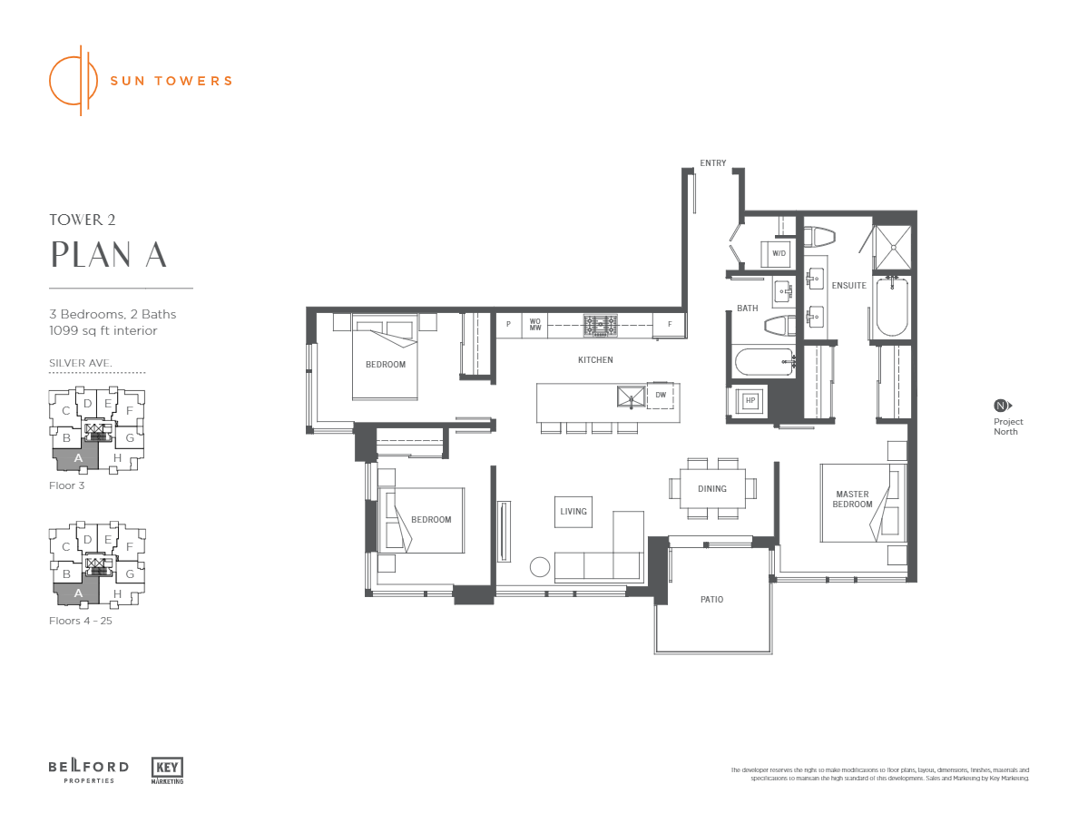 A Floor Plan of Sun Towers 2 Condos  with undefined beds