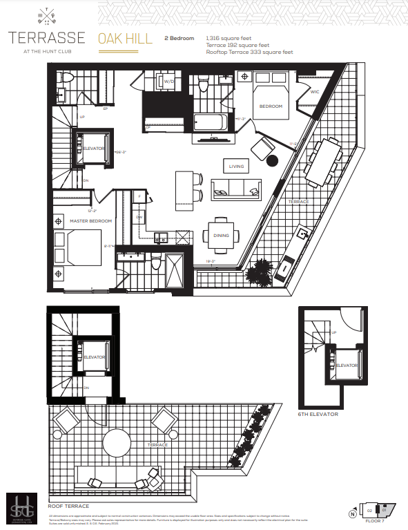  Oak Hill  Floor Plan of Terrasse Condos at The Hunt Club  with undefined beds