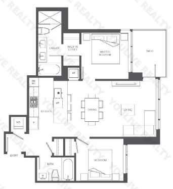 506 Floor Plan of Sun Towers 2 Condos  with undefined beds