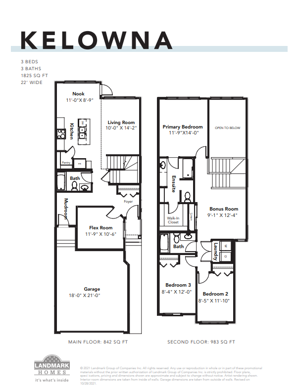 Kelowna Floor Plan of Desrochers Villages with undefined beds