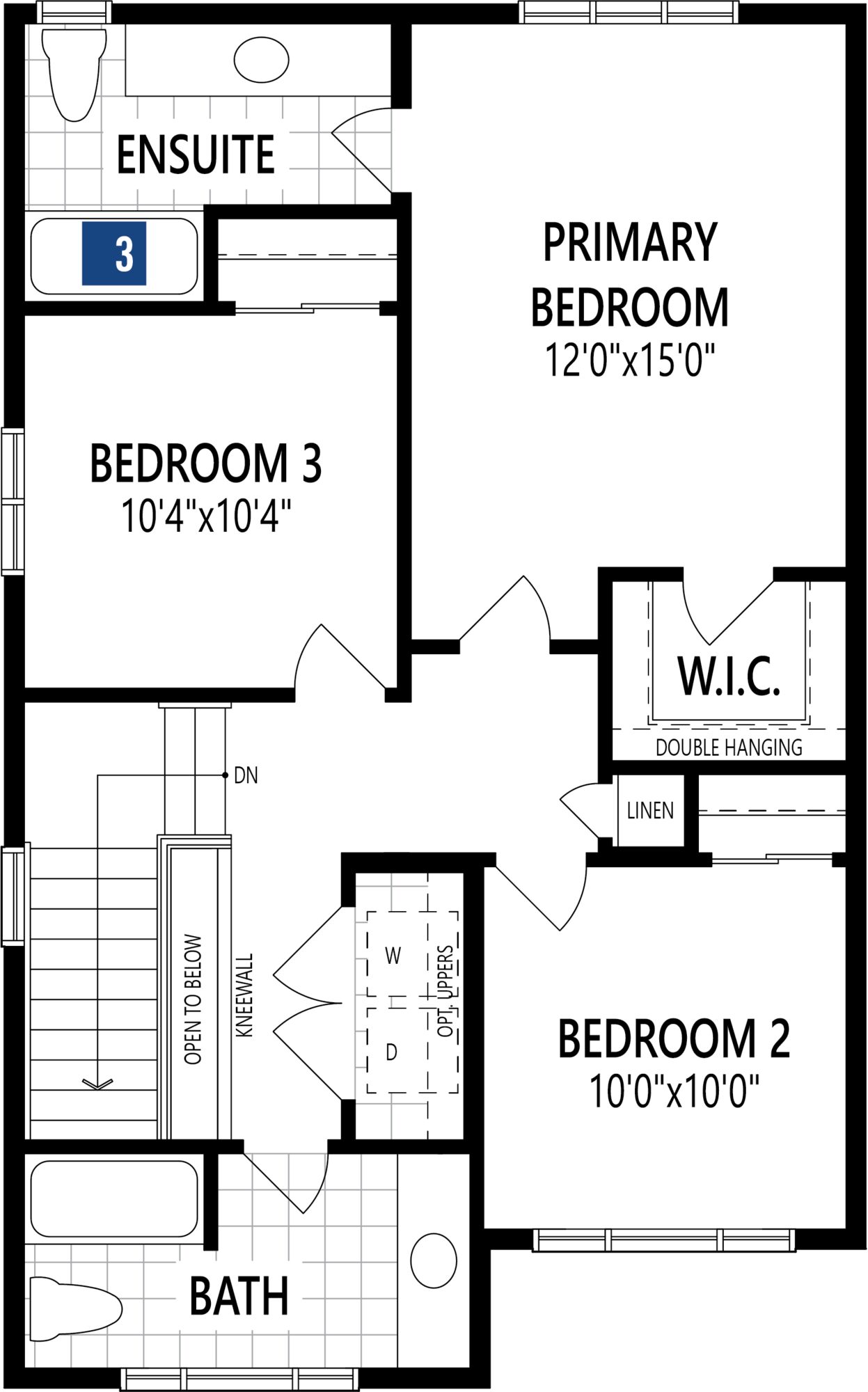 Broadleaf Floor Plan of Richmond Meadows Towns with undefined beds