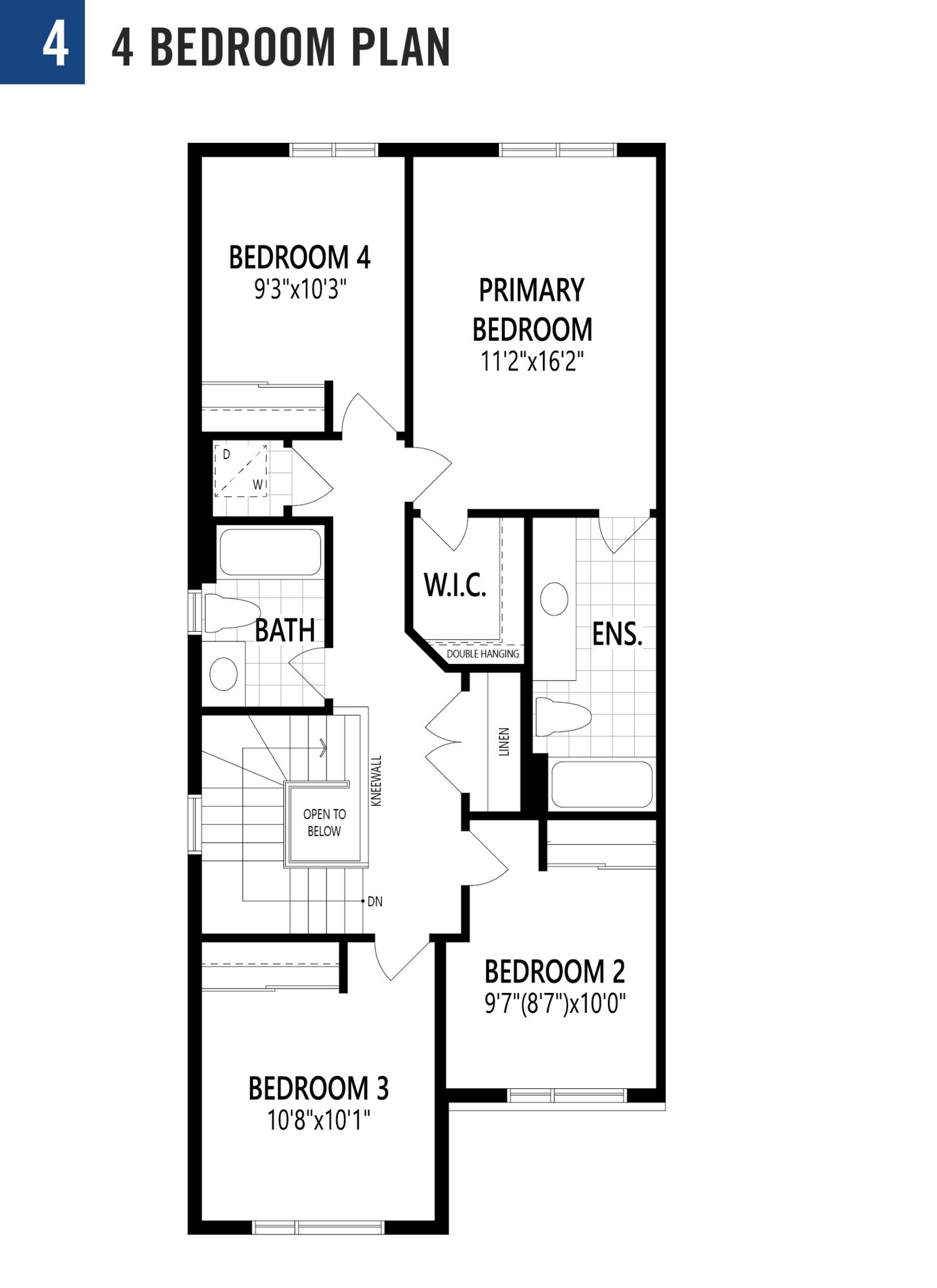 Oak End Floor Plan of Richmond Meadows Towns with undefined beds