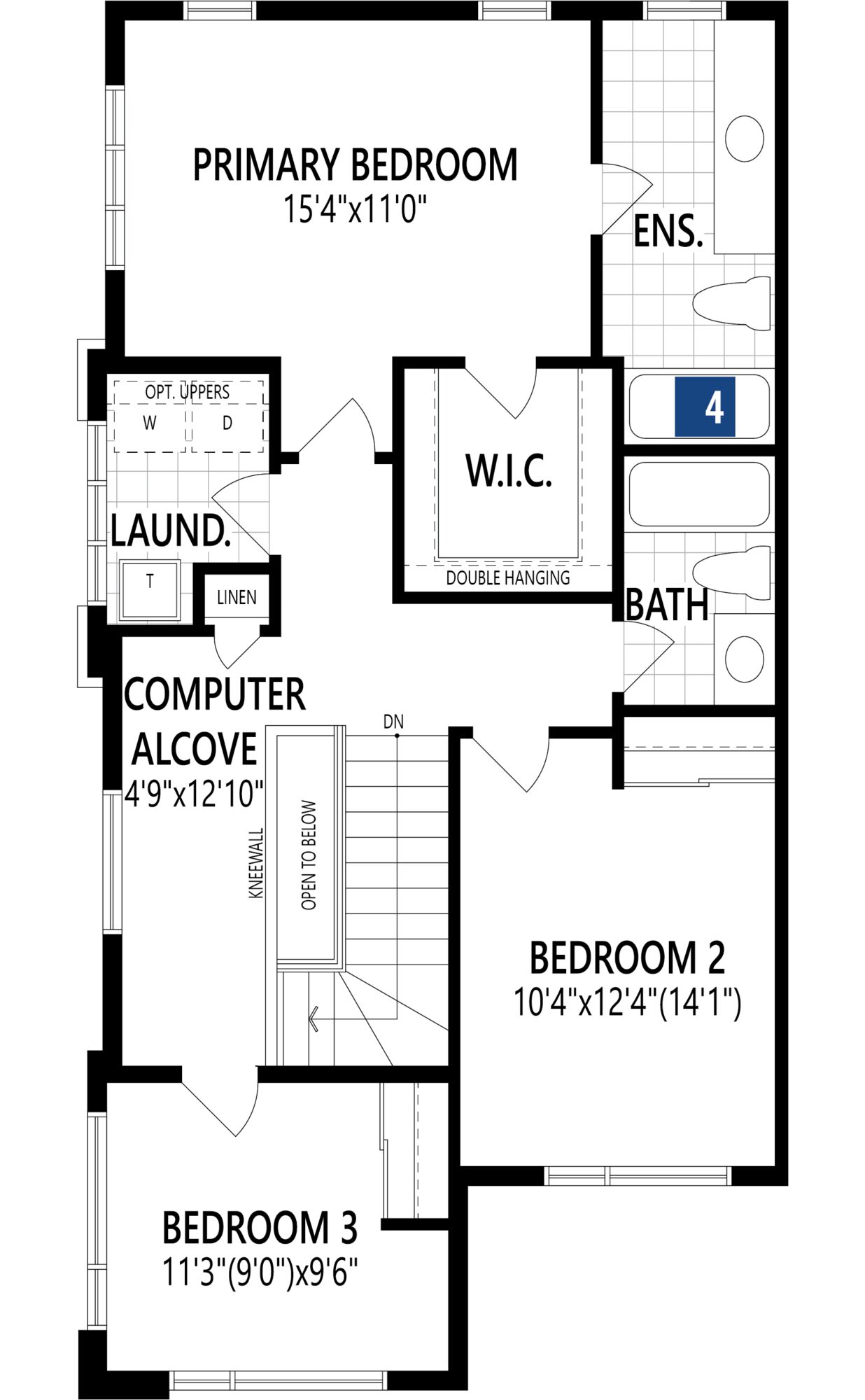 Pristine Corner Floor Plan of Richmond Meadows Towns with undefined beds