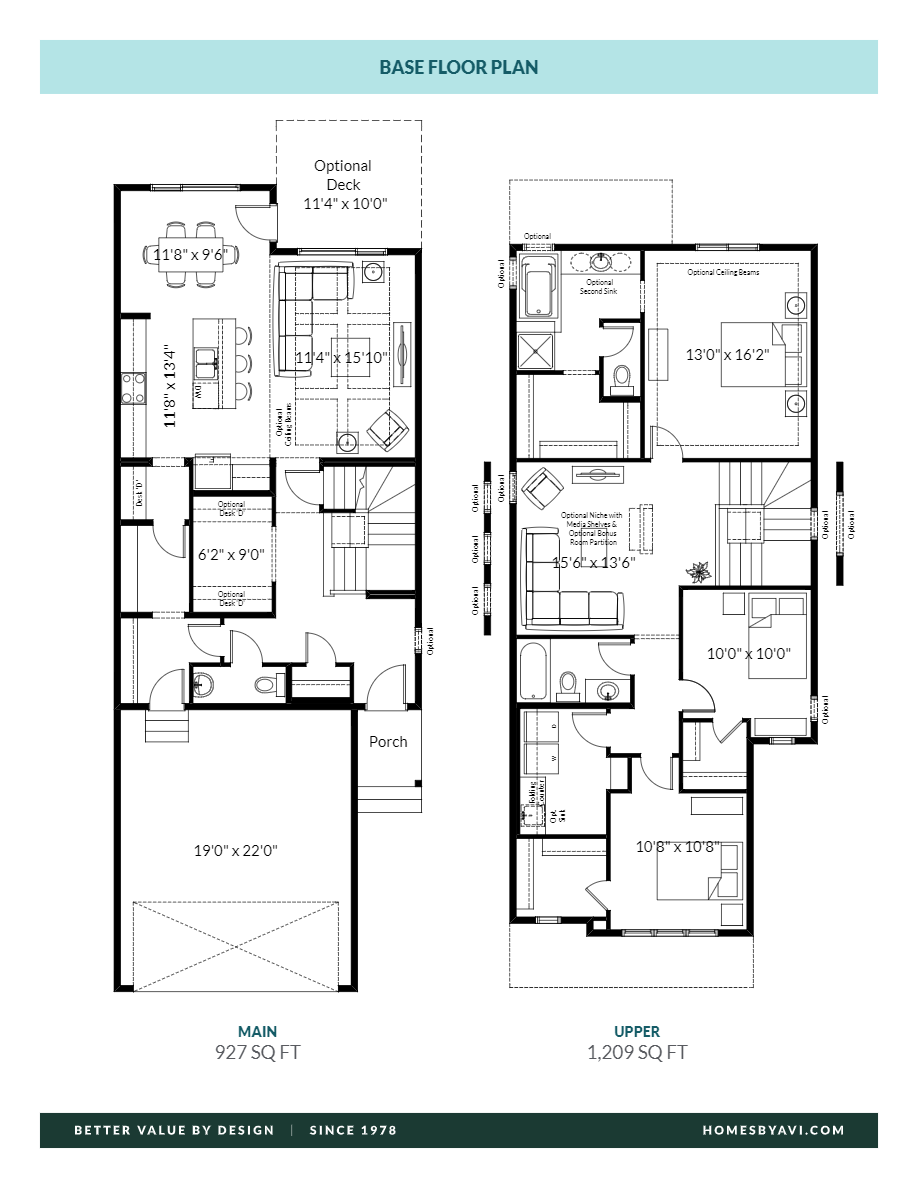 The Ridgeway Floor Plan of The Orchards at Ellerslie Homes by Avi with undefined beds