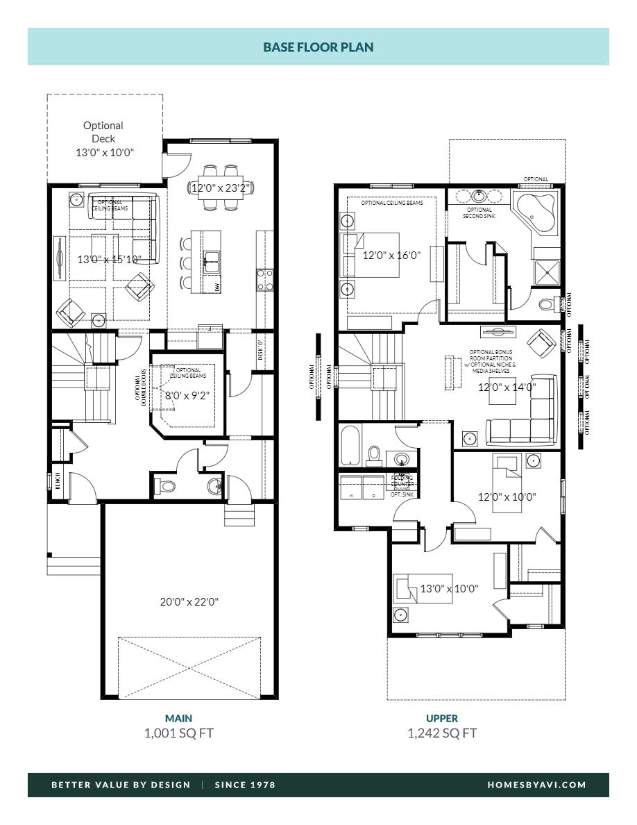 The Rosemont Floor Plan of The Orchards at Ellerslie Homes by Avi with undefined beds