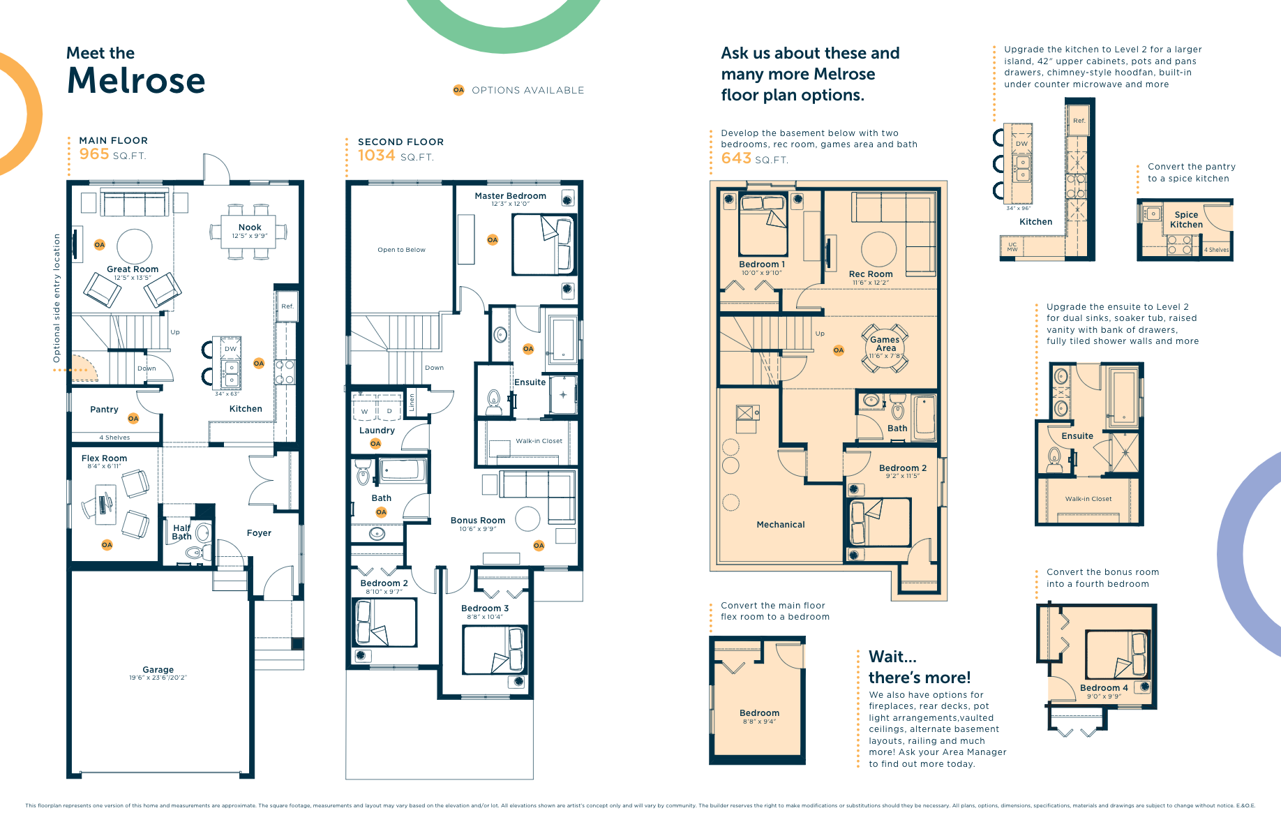 Melrose Floor Plan of Cy Becker Landing with undefined beds