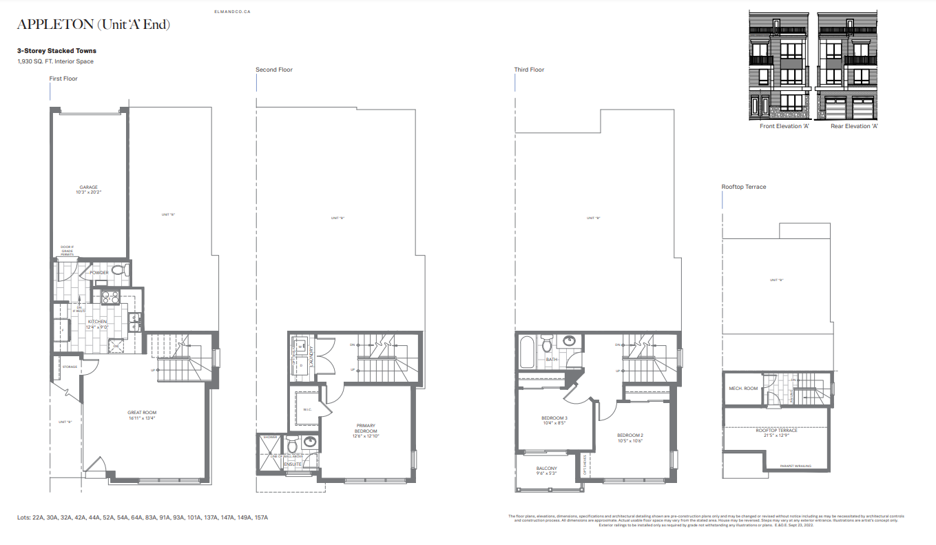 The Appleton Floor Plan of Elm & Co. with undefined beds