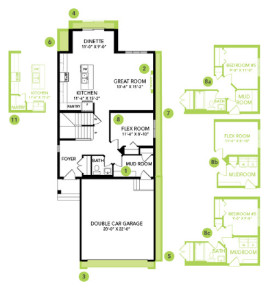 Kennedy II Floor Plan of The Hills at Charlesworth Bedrock Homes with undefined beds