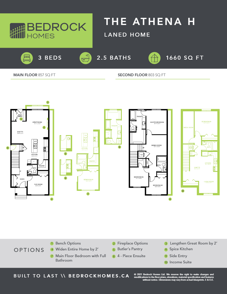 Athena Floor Plan of The Hills at Charlesworth Bedrock Homes with undefined beds