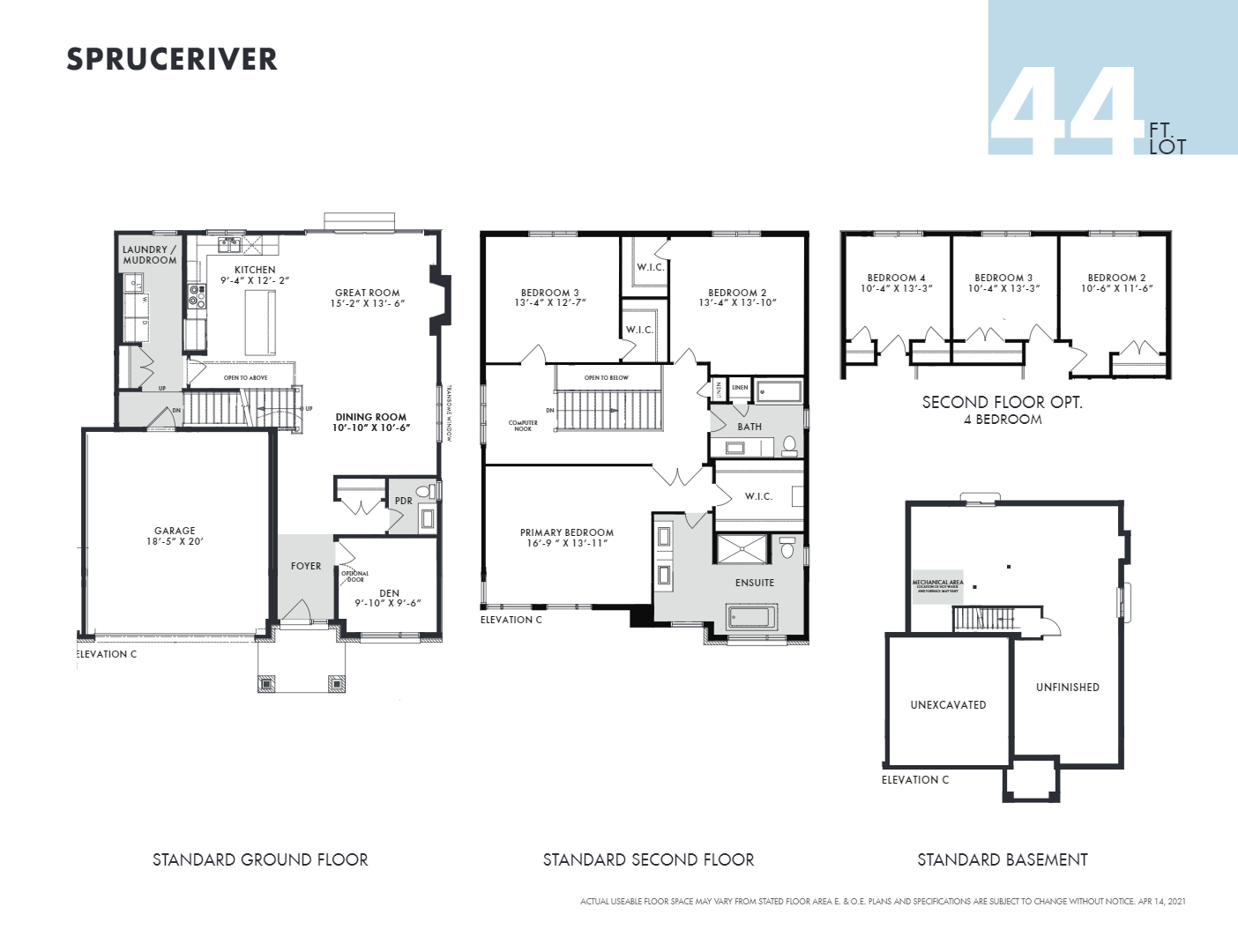 Spruceriver Floor Plan of Pathways at Findlay Creek Towns with undefined beds
