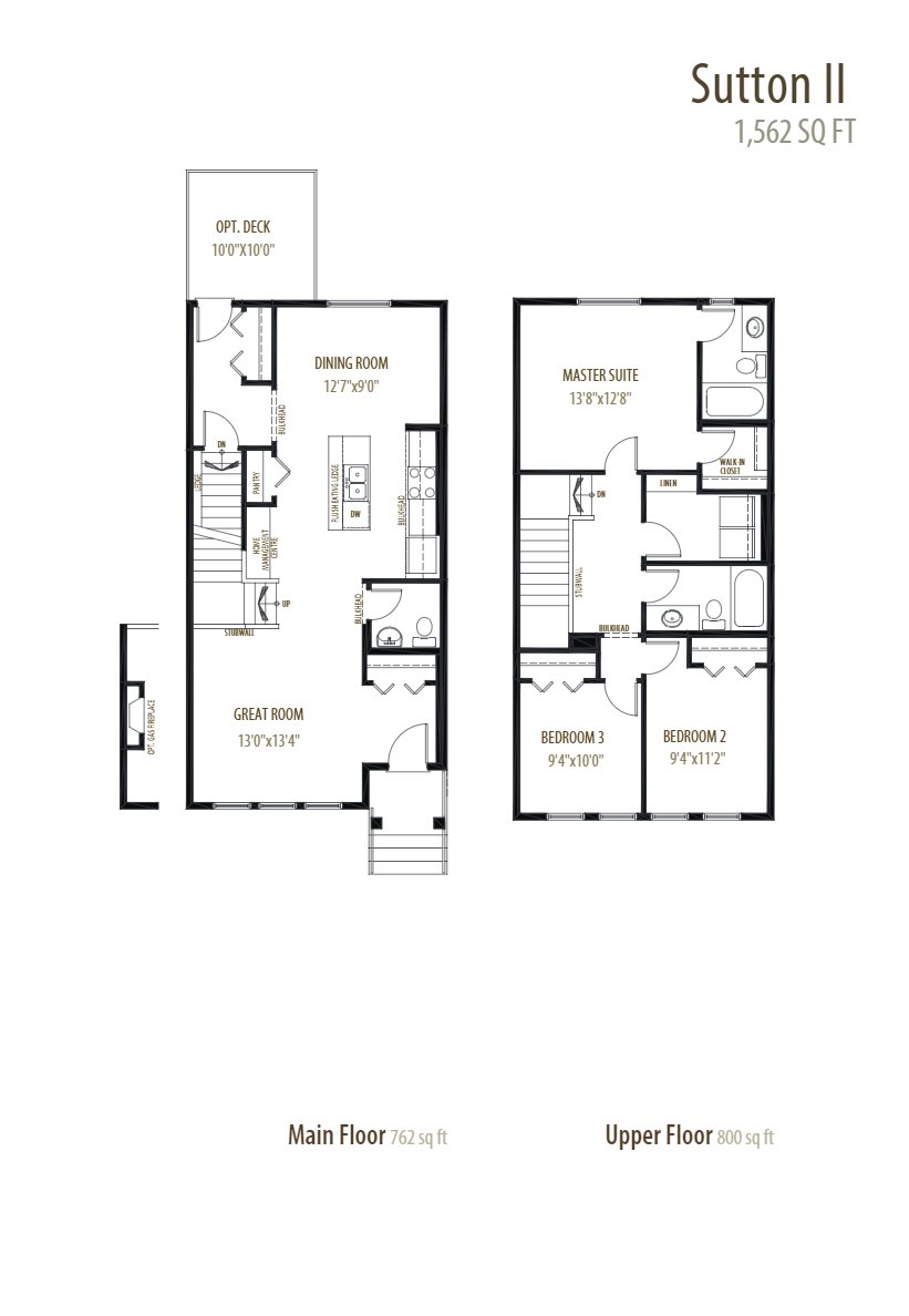 Sutton II Floor Plan of Glenridding Ravine Morrison Homes with undefined beds