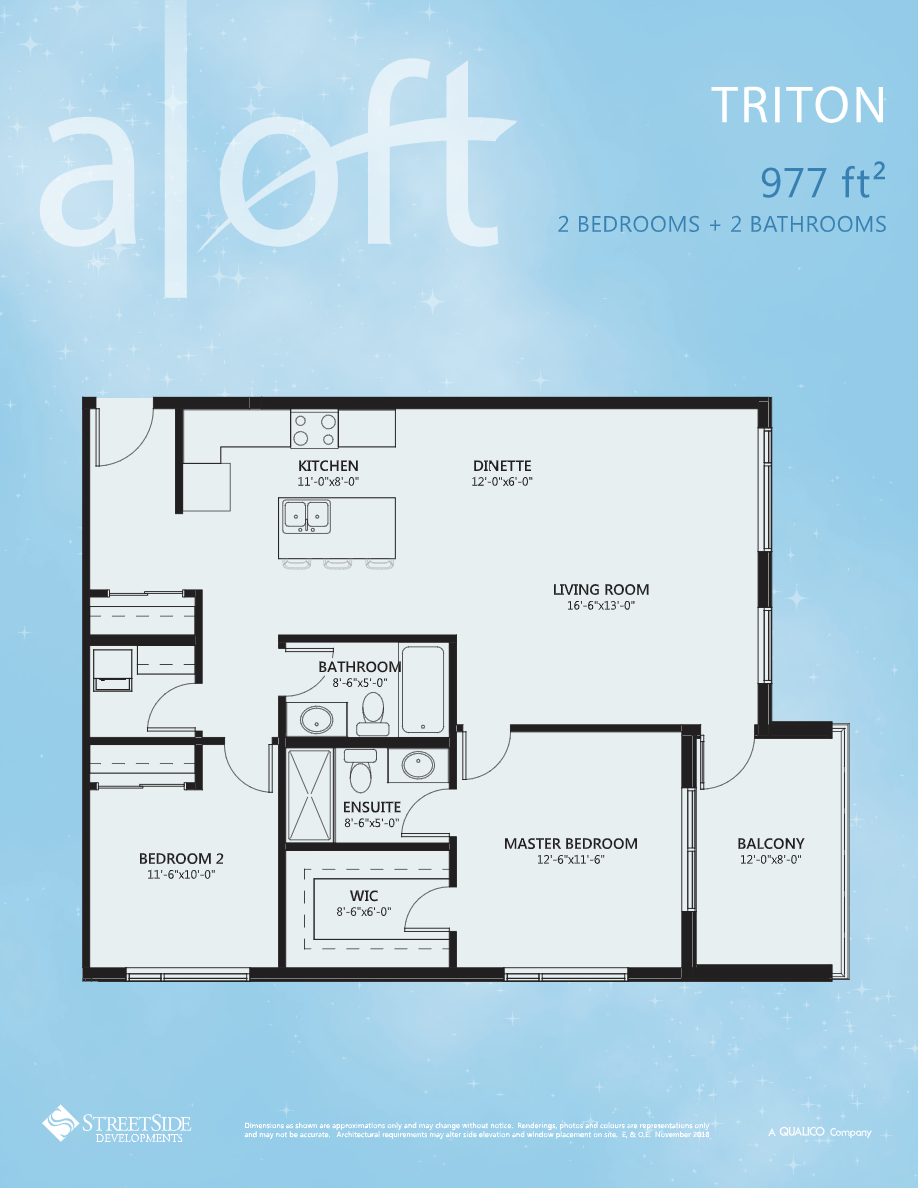 Triton Floor Plan of Aloft Skyview Phase 2 Condos with undefined beds