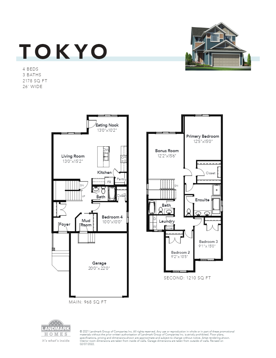 Tokyo Floor Plan of Rivers Edge Landmark Homes with undefined beds