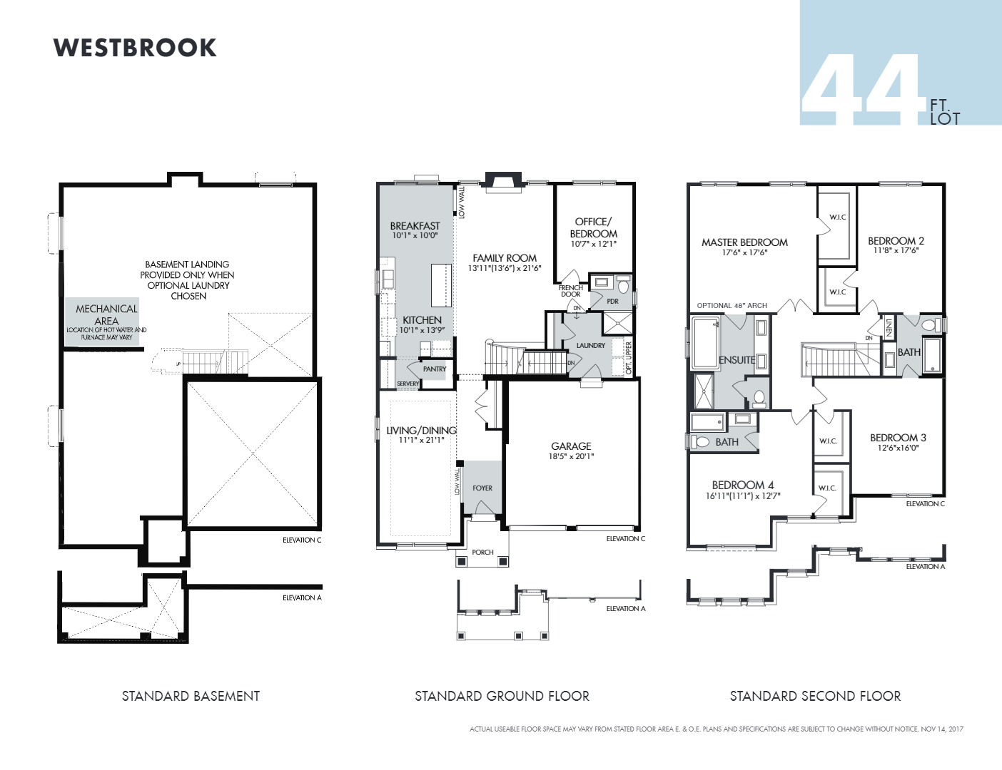Westbrook Floor Plan of Pathways at Findlay Creek Towns with undefined beds