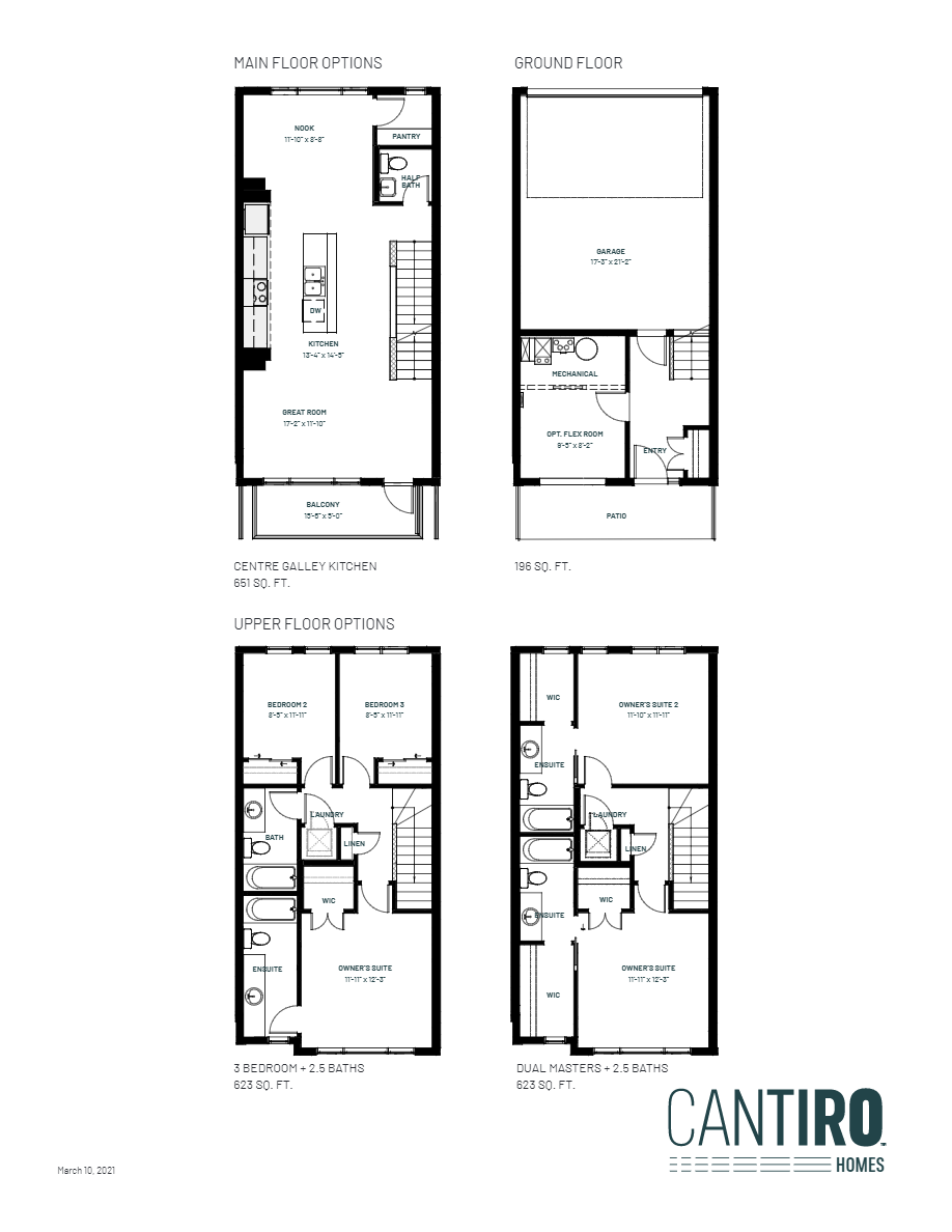 Berlin Floor Plan of Cantiro Towns One at Keswick with undefined beds