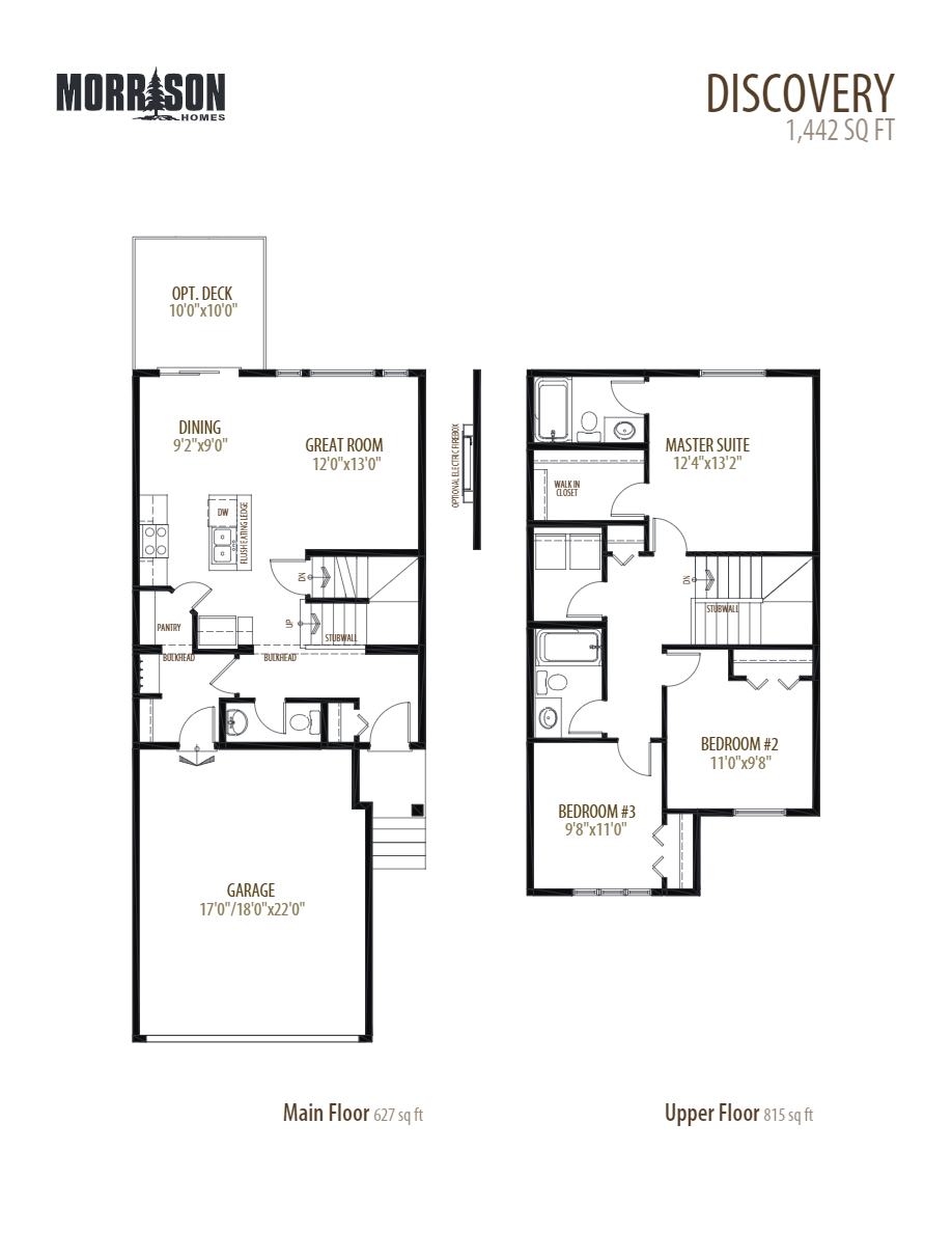 Discovery Floor Plan of Walker Summit Morrison Homes with undefined beds