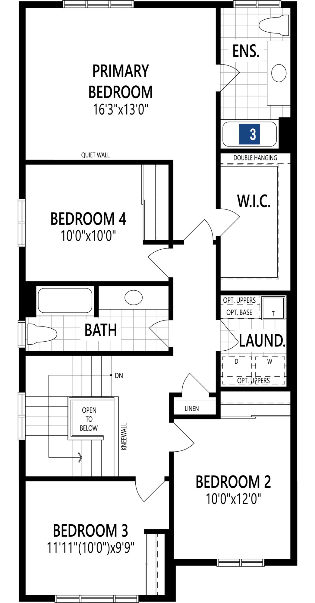 Wintergreen Floor Plan of Half Moon Bay Towns with undefined beds